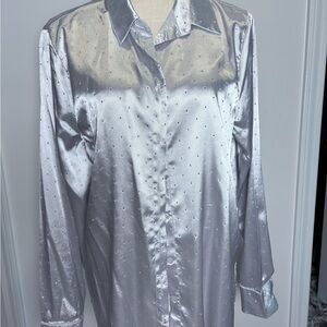 Silver Button Down Shirt